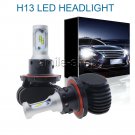 2PCS White 50W 8000LM H13 9008 LED Headlight Lamp Bulbs Kit High Low Beam 6000K