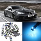 Ice Blue 18pcs Interior LED Light Kit for 2008-2013 Mercedes Benz C-Class W204