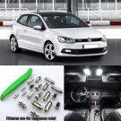 Super White 11pcs Interior LED Light Kit for 2013-2015 VW Polo 6R + Free Tool
