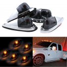 Universal Teardrop Style Smoke Cab Amber Roof Clearance Marker Light For Truck