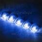 5 x Smoke Roof Light Cab Marker Cover + Ice Blue T10 LED Bulb for Ford F250 F350