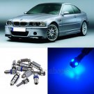 Blue 17pcs Interior LED Light Kit for 1999-2005 BMW E46 M3 318i 323i 325i