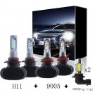 LED Headlight High Low + Fog Light For Dodge Ram 1500 2500 3500 4500 5500 09-17