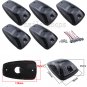 5pcs Roof Light Cab Marker Smoke Covers for 88-02 Chevrolet C1500 C2500 /GMC C/K