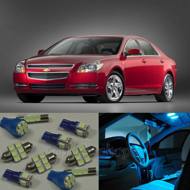 19&Atilde;�ICE Blue LED Interior Light Package Kit for Chevy Malibu 2013-2016
