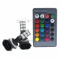 2pcs 12-SMD RGB Wireless 881 889 LED Fog Daytime Running Bulbs + Remote Control