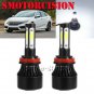 LED Headlight Kit H11 6K White 1900W 285000LM Low Beam For 2016-2017 Honda Civic