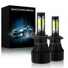 COB H7 LED Headlight High Low Fog Light Bulbs + Canbus Error Free Anti Flicker