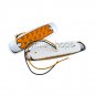 2 Red 2 Amber LED Sealed Side Marker Clearance Light Lamp Fish Shape Trailer 12V