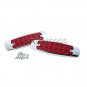 2 Red 2 Amber LED Sealed Side Marker Clearance Light Lamp Fish Shape Trailer 12V