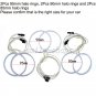 6pcs LED 6000K White CCFL Angel Eyes Halo Rings Kit For Alfa Romeo 159 2005-2011
