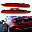 For 2003-2008 Mazda 6 Red Lens LED Rear Bumper Reflector Tail Brake Stop Light
