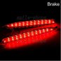 For 2003-2008 Mazda 6 Red Lens LED Rear Bumper Reflector Tail Brake Stop Light