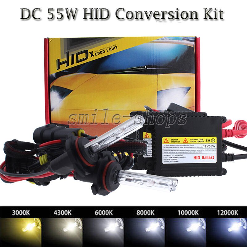55W H1 H3 H7 H10 H11 9005 9006 880 5202 9007 Fog Light Xenon HID Conversion Kit