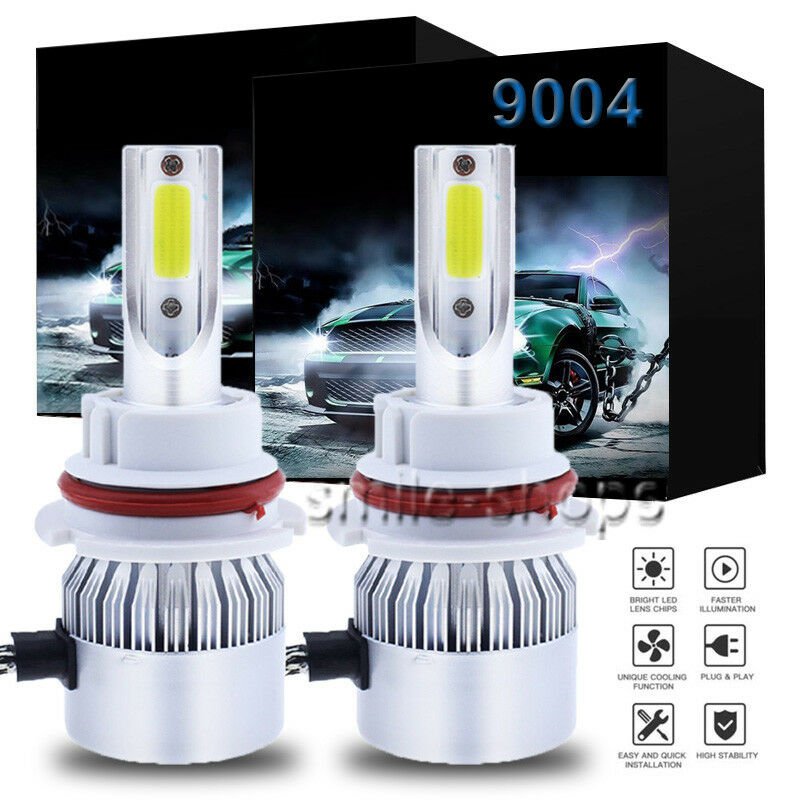 9004 HB1 LED Headlight Kit High Low Beam For Nissan Frontier Sentra Maxima 6000K