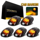 5 Smoked Black 12 LED Cab Roof Top Marker Running Clearance Light for Dodge Ram#