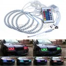 Multi-Color RGB LED Angel Eye Halo Rings Headlight For BMW E39 E46 3 5 7 Series