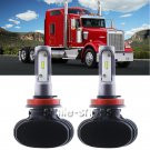 H11 H9 H8 50W Low Beam LED HID White Bulbs Headlights Kit For Kenworth Trucks