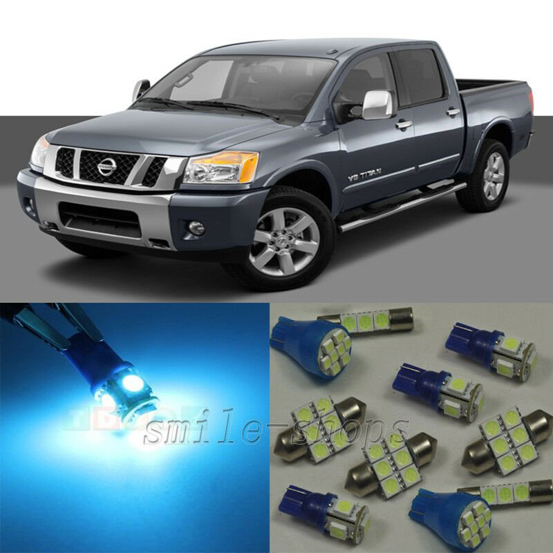 16&Atilde;�ICE Blue LED Interior Light Package Kit for Nissan Titan 2005-2015