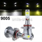 9005 HB3 9145 H10 24W 2400LM LED Fog Driving Light Bulb Dual Color Amber White