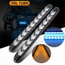 Dual Color 9LED Knight Rider Strip Light Headlight Arrow Flasher DRL Turn Signal
