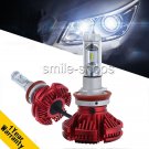 2pcs H11 H9 H8 LED High/ Low Beam Headlight Kit 6000K Bulb Super White 12000LM