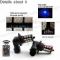 2pcs RGB 9005 5050 27-SMD Car LED Fog Driving Light Bulbs w/ Remote Control Kit