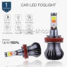 2PCS COB LED H11 H8 Bulbs 6000K & 8000K Dual Color Fog Light Lamps Flash Strobe