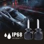 H7 DC 35W HID Car Headlight Kit High Low Beam Bulb 6000K White Car Waterproof