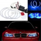 4pcs Nice Blue CCFL Angel Eye Halo Rings Kit For BMW E46 3 Series Non Projector