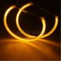 4pcs Switchback Bright SMD LED Angel Eyes Halo Rings DRL For BMW E36 E38 E39 E46