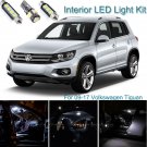 12 x Xenon White Interior LED Light Package Kit Deal For Volkswagen Tiguan 09-17