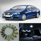 14×White Error Free SMD Interior LED Light Kit for Volkswagen Passat B6 06-10