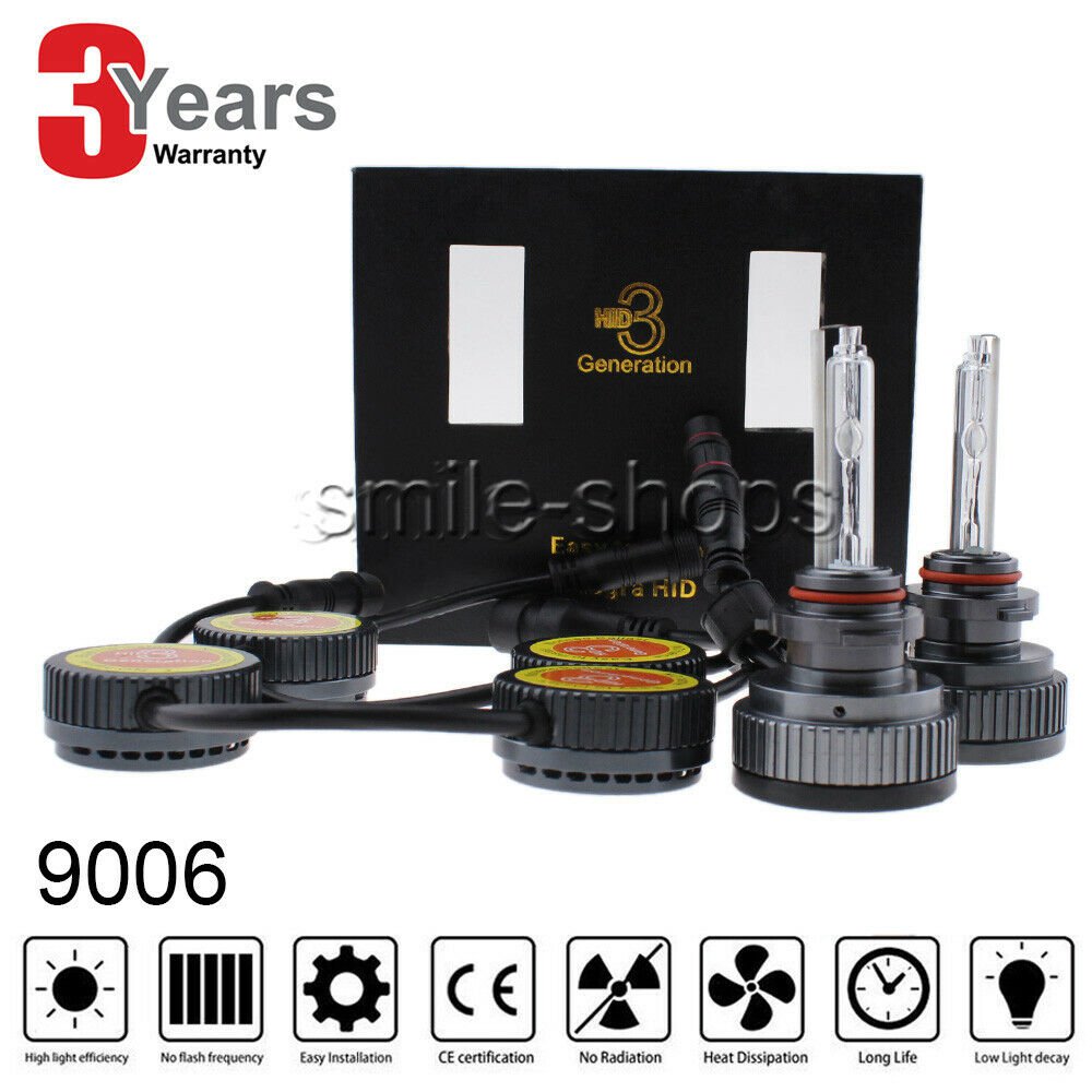 9006 HB4 HID Headlight Kit AC 55W Hi/Lo Beam Bulb Light 5500K No Need Ballast