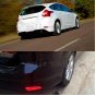 Red Lens LED Rear Bumper Reflector Brake Fog Light Lamp For Ford Focus 2012-2014