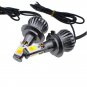 2pcs Switchback Dual Color White & Amber H7 LED Fog Driving Daytime Running Bulb
