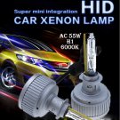 H1 ALL IN ONE AC 55W 6000K Super White Xenon HID Headlight Kit No Need Ballast