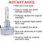 H1 ALL IN ONE AC 55W 6000K Super White Xenon HID Headlight Kit No Need Ballast