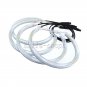 4pcs 131mm LED SMD Angel Eyes Halo Rings For BMW E36 E38 E39 E46 White Amber