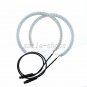4pcs 131mm LED SMD Angel Eyes Halo Rings For BMW E36 E38 E39 E46 White Amber