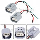 2pcs H13 9008 Headlight Pigtail Wiring Harness Female Socket Connector Adapter