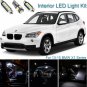 15pcs Bright White Interior LED Light Package Kit Deal For BMW X1 Series 13-15