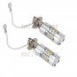2pcs H3 80W White Cree LED Replacement Bulbs for Car Fog Light Driving Lights