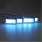 4Pcs Ice Blue LED Inner Door Handle Bowl Armrest Interior Atmosphere Decor Light