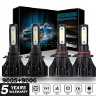 Combo 9005+9006 Total 3240W 486000LM COB LED Headlight Hi-Low Beam 6000K White
