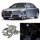 White 25pcs Interior LED Light Kit for Audi B5 B6 B7 A4 S4 Sedan 1996-2008