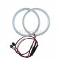 4pcs 6000K White Angel Eye Halo Ring Light Kit SMD LED For BMW E46 3 Series 2D