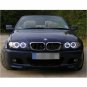 4pcs 6000K White Angel Eye Halo Ring Light Kit SMD LED For BMW E46 3 Series 2D
