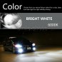 Waterproof 9006 HB4 HID Headlights Bulbs Kit Low Beam 6000K Bright White AC 55W