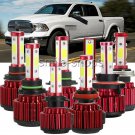 For 1995-2018 Dodge RAM 1500 LED Xenon White KIT Headlight High/Low Fog Lights